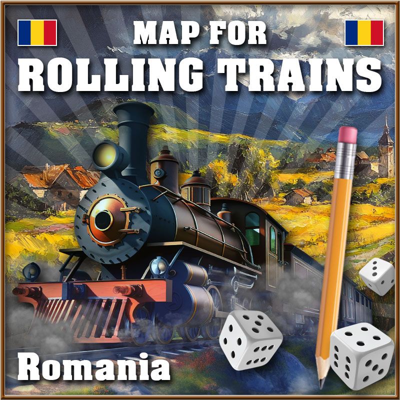 Rolling Trains: Romania Map