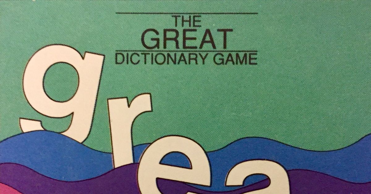 The Great Dictionary Game Board Game BoardGameGeek