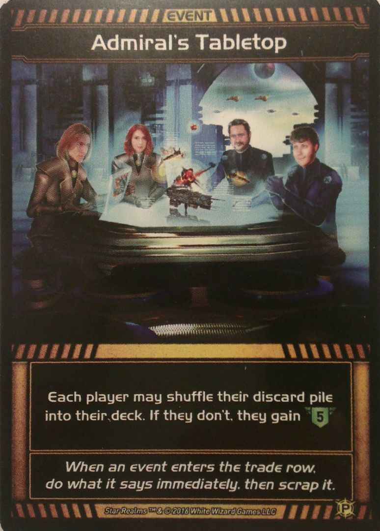 Star Realms: Admiral&#039;s Tabletop Promo Card