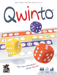 Qwinto, Pandasaurus Games, 2018 — front cover (image provided by the publisher)