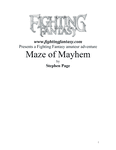 RPG Item: Maze of Mayhem