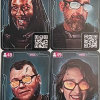 Chronicles of Crime: 2400 – Man vs. Meeple 2022 Promo Cards