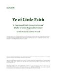 RPG Item: URD4-06: Ye of Little Faith