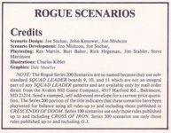 Rogue Scenarios