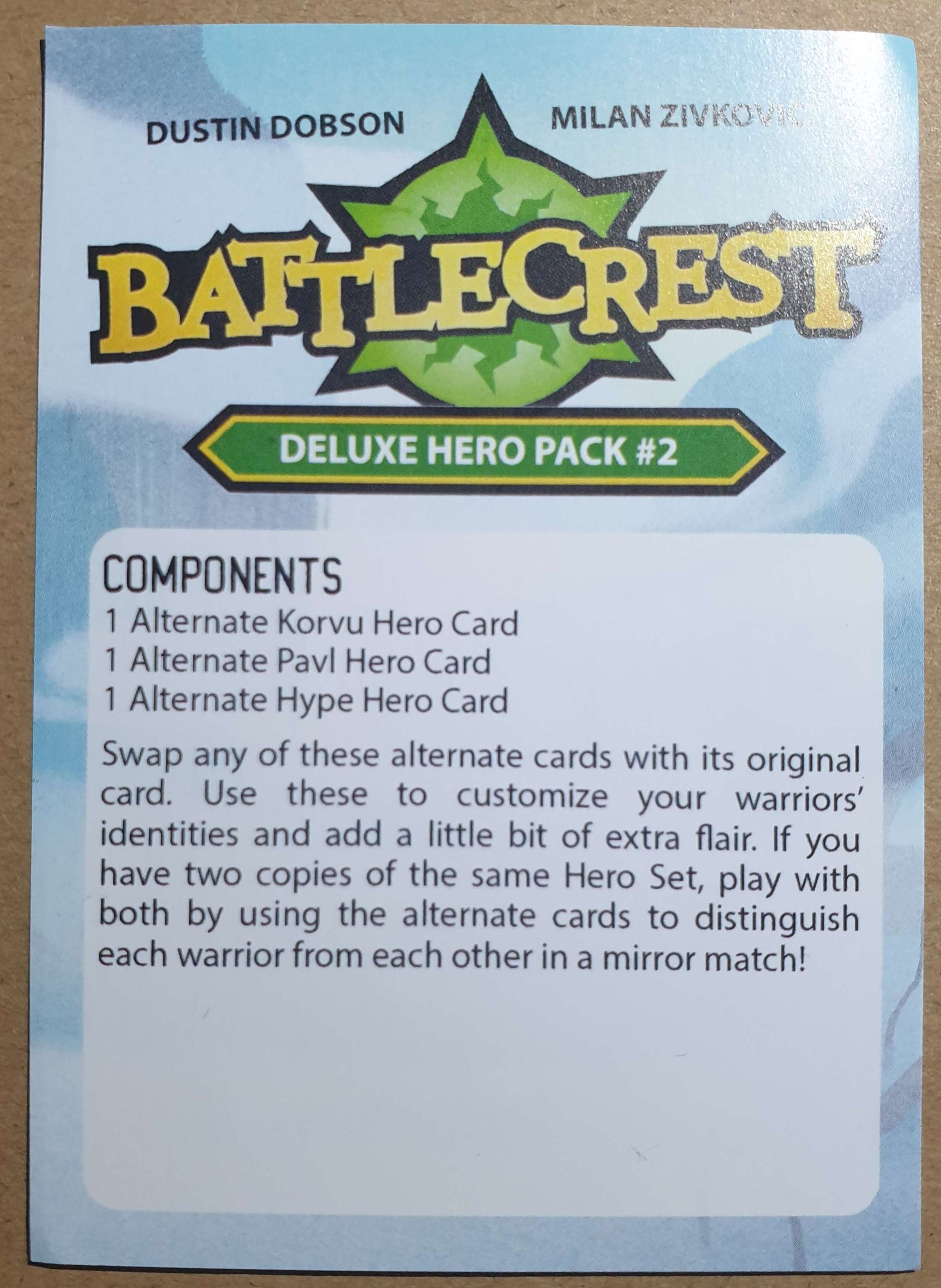 Battlecrest: Deluxe Hero Pack #2