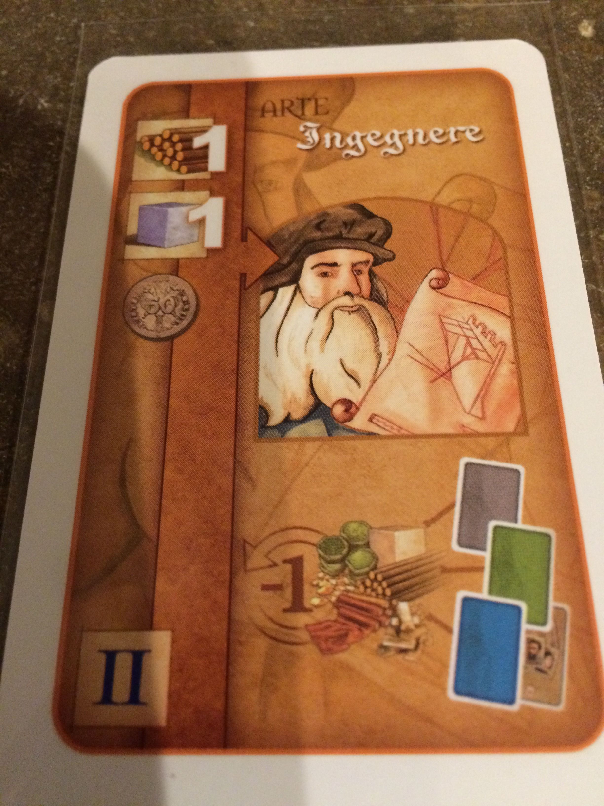 Florenza: The Card Game – Ingegnere Promo Card