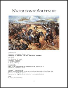 Napoleonic Solitaire