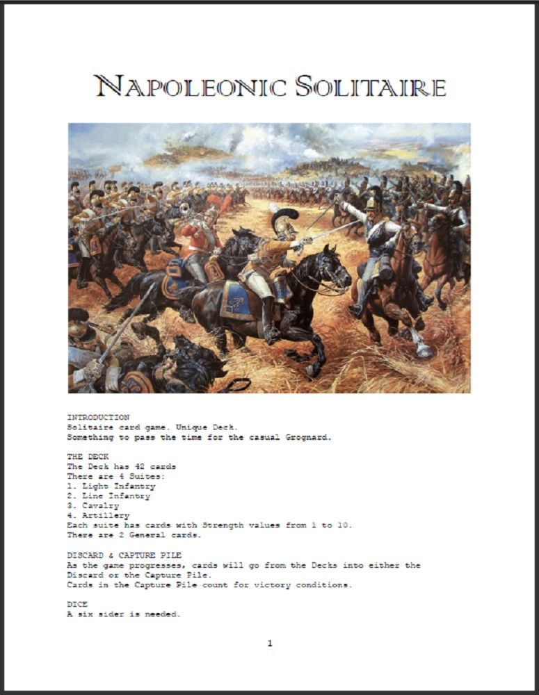 Napoleonic Solitaire
