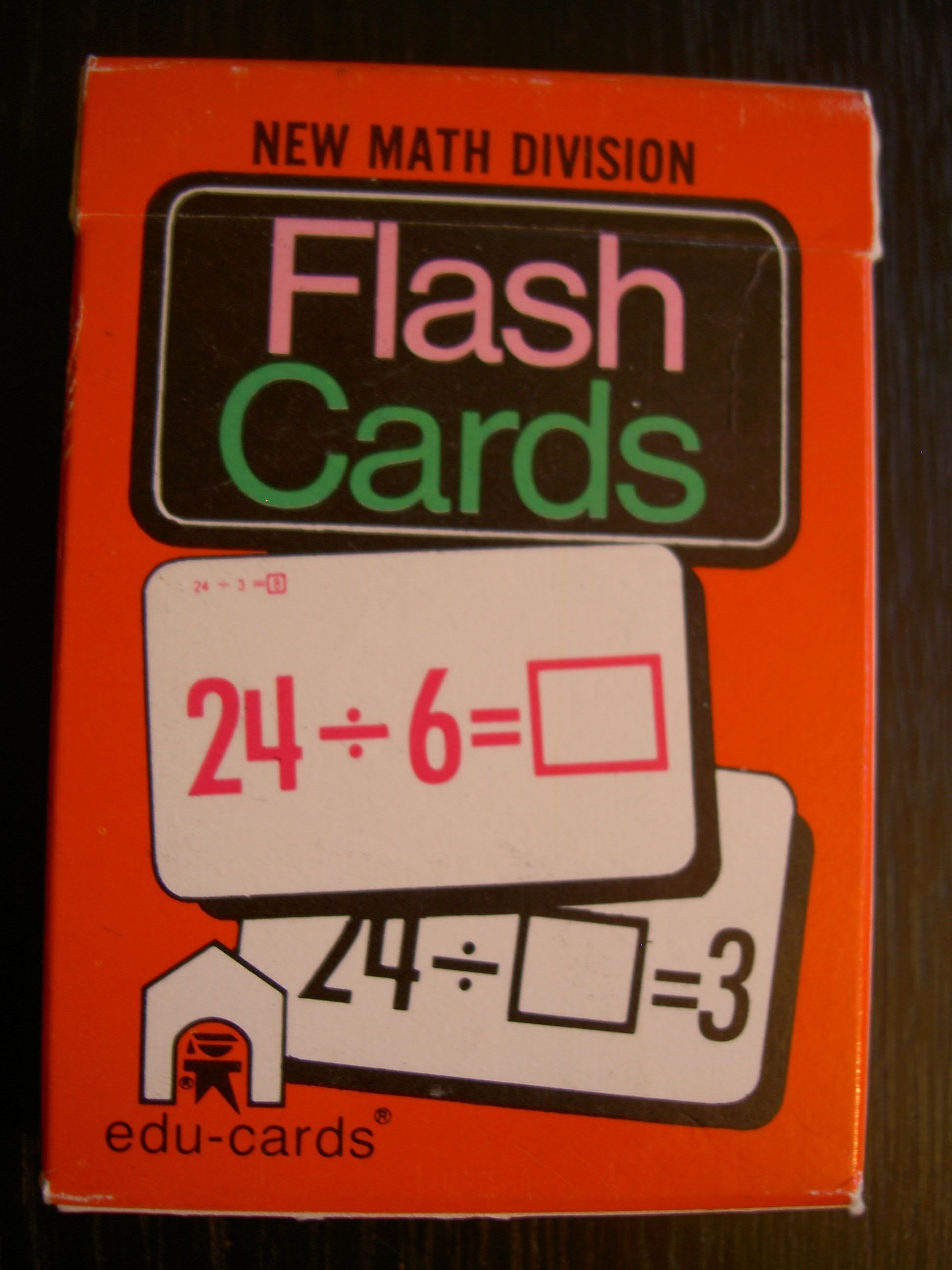 Division Flash Cards doboz