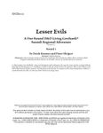 RPG Item: SND6-01: Lesser Evils