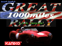 Video Game: Great 1000 Miles Rally