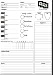 RPG Item: A5 B/X OSR Character Sheet