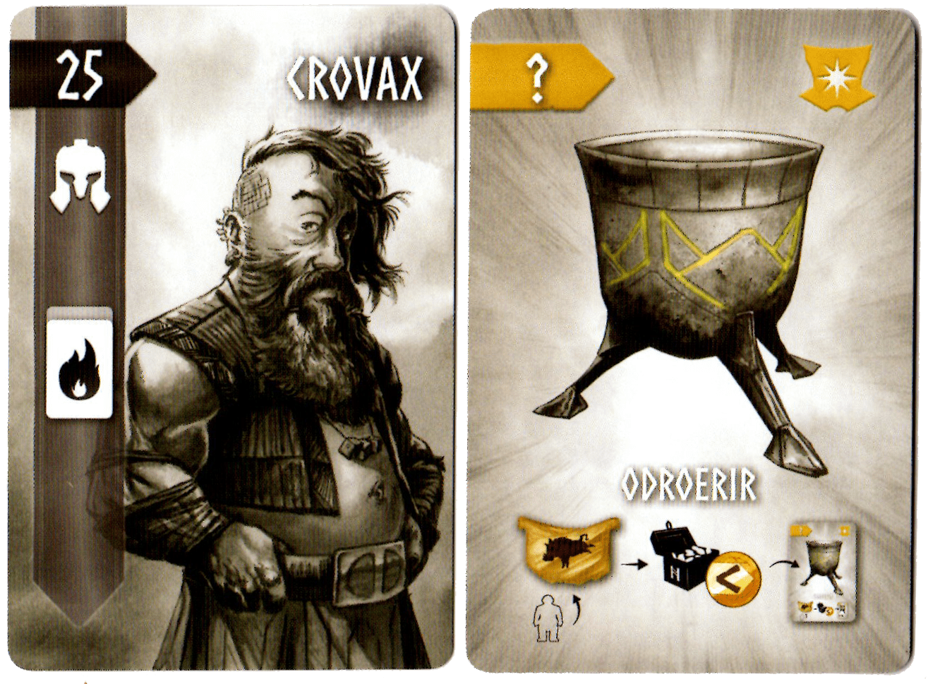 Nidavellir: Thingvellir – Crovax and Odroerir Promo Cards