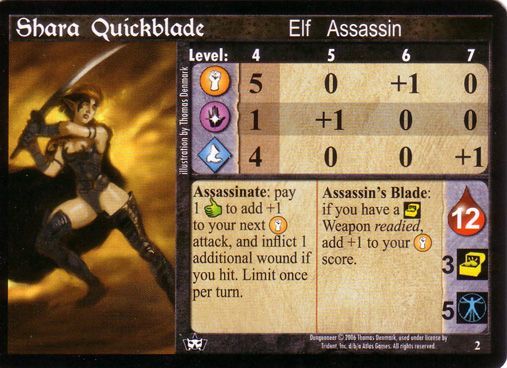 Assassin Character Reference Sheet