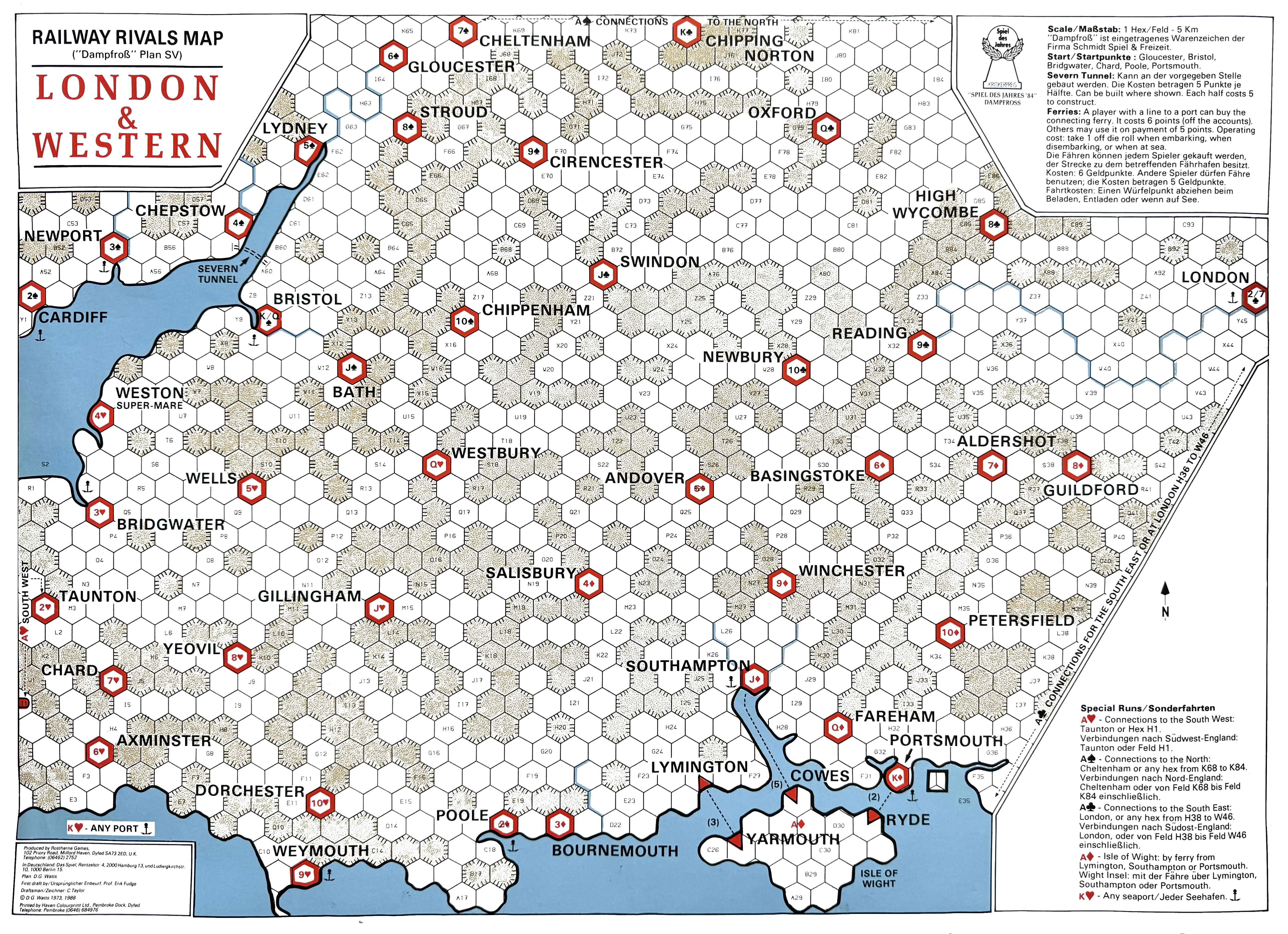 Railway Rivals Map SV: London & Western