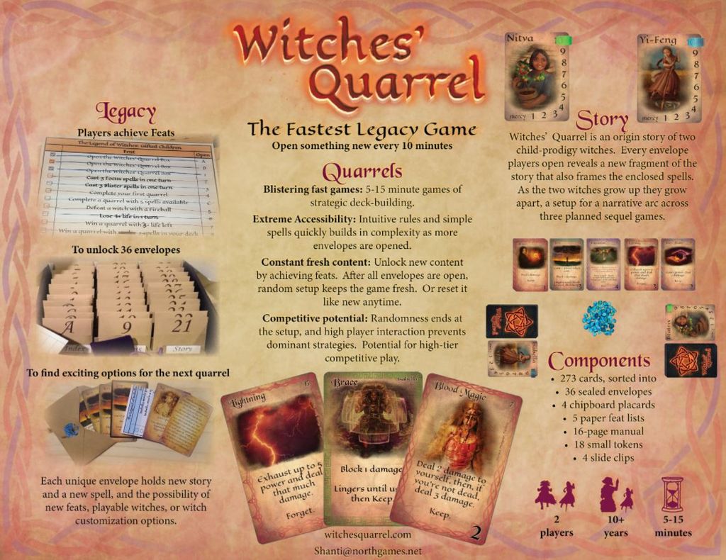 Illustration 4 de Witches' Quarrel: a quick 2-player legacy game