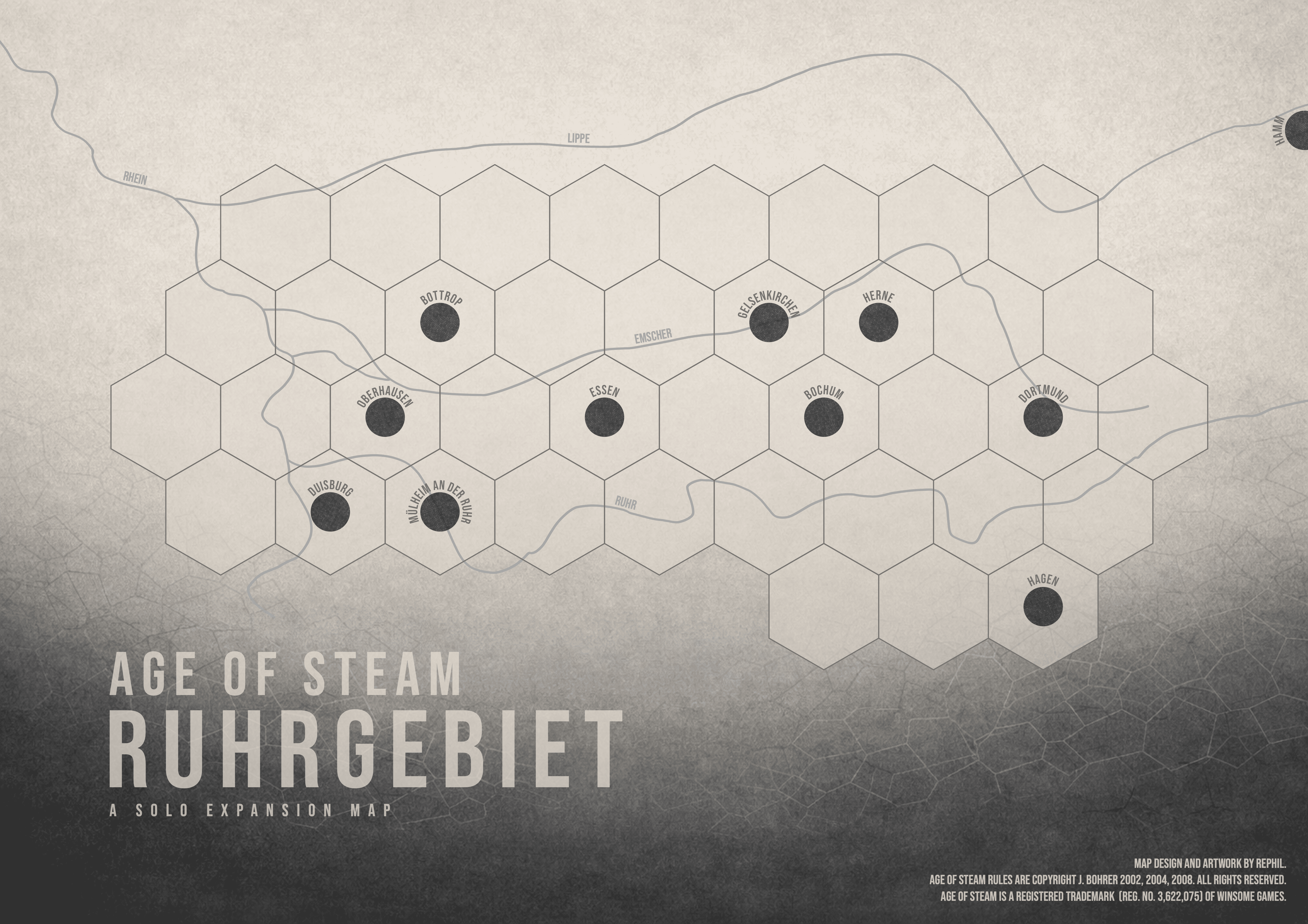 Ruhrgebiet (fan expansion for Age of Steam)