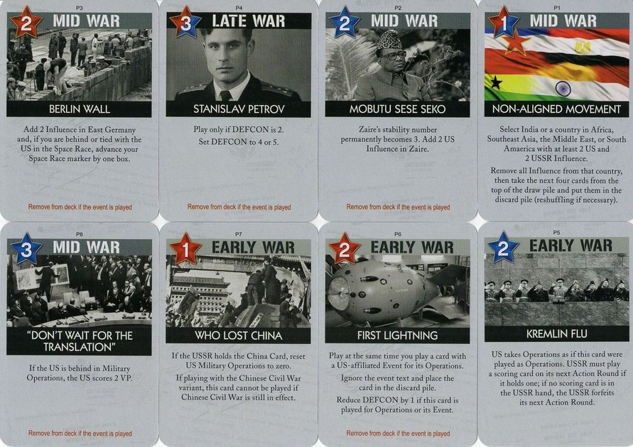 Twilight Struggle - Turn Zero & Promo Cards