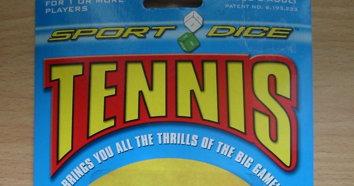 Sport Dice Tennis Board Game BoardGameGeek