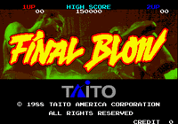 Video Game: Final Blow