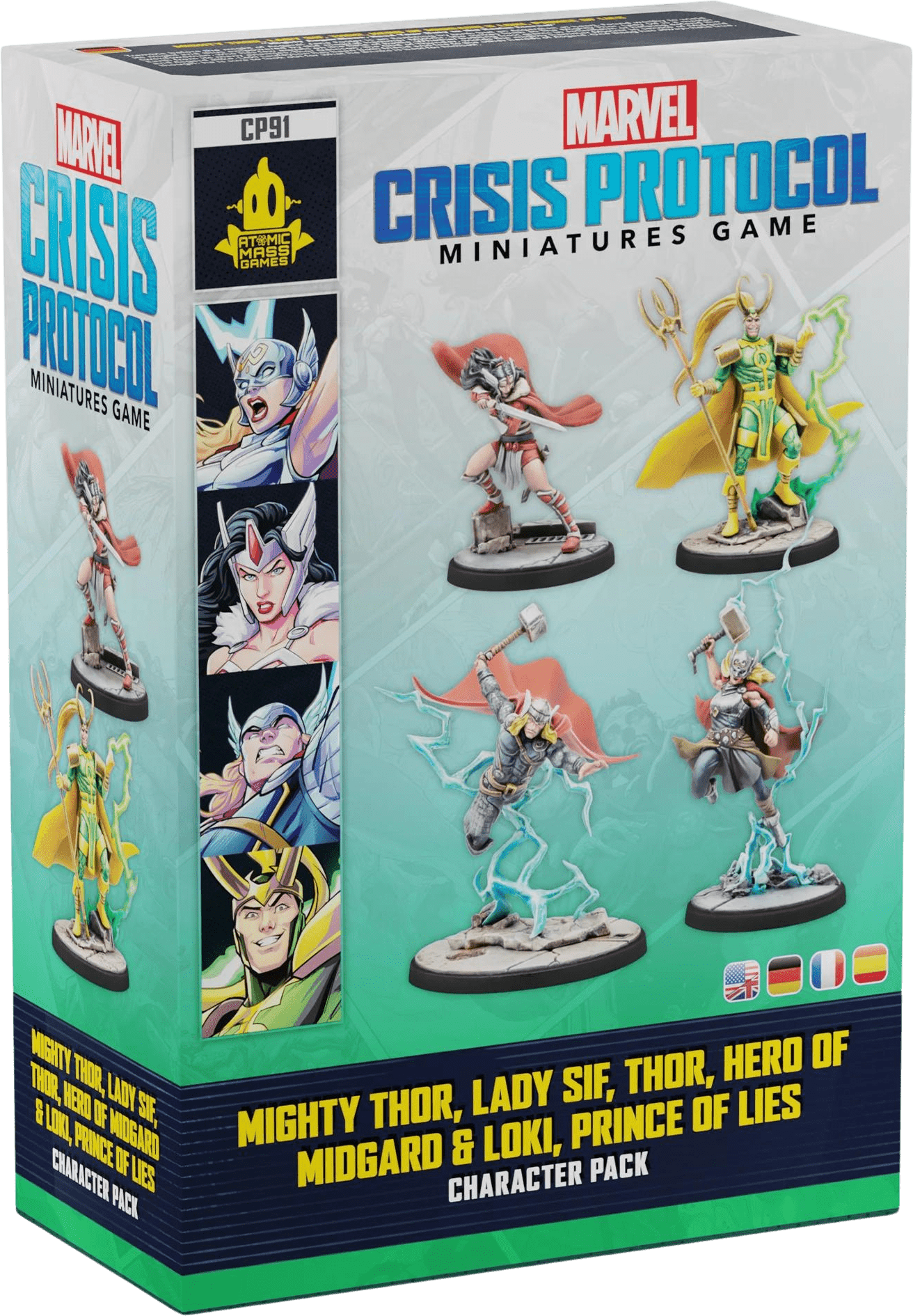 Marvel: Crisis Protocol – Mighty Thor, Lady Sif, Thor, Hero of Midgard & Loki, Prince of Lies