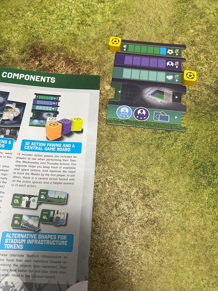 Central game board (Gamefound edition) Eleven Football Manager Board Game