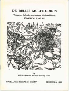 De Bellis Multitudinis: Wargames Rules For Ancient And Medieval Battles – 3000 Bc To 1500 Ad box art