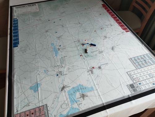 PnP with fabric map & blocks with stickers | Napoleon's Triumph