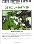 RPG Item: First Edition Fantasy: OSRIC Unearthed
