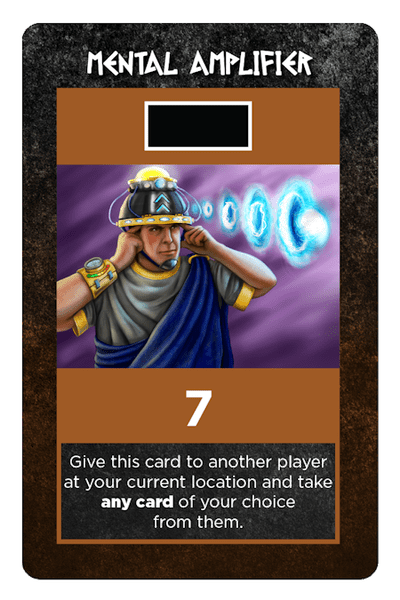 Sample of a final version of the Looting Atlantis cards.