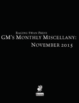 Issue: GM's Monthly Miscellany (November 2015)