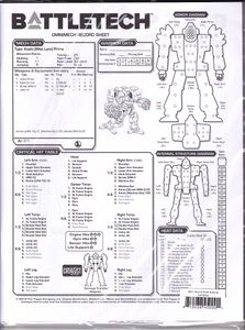 BattleTech: Reinforcements – Record Sheets Book #1