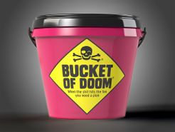 Bucket of Doom Set inkl Kartenspiel Trinkspiel DEUTSCH Kartenspiel Partyspiel