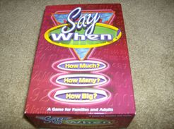 Say When! box art