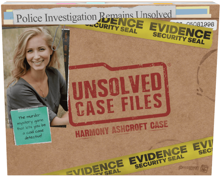 Unsolved Case Files: Case 1 Harmony Ashcroft, Pressman, 2020 (image provided by the publisher)