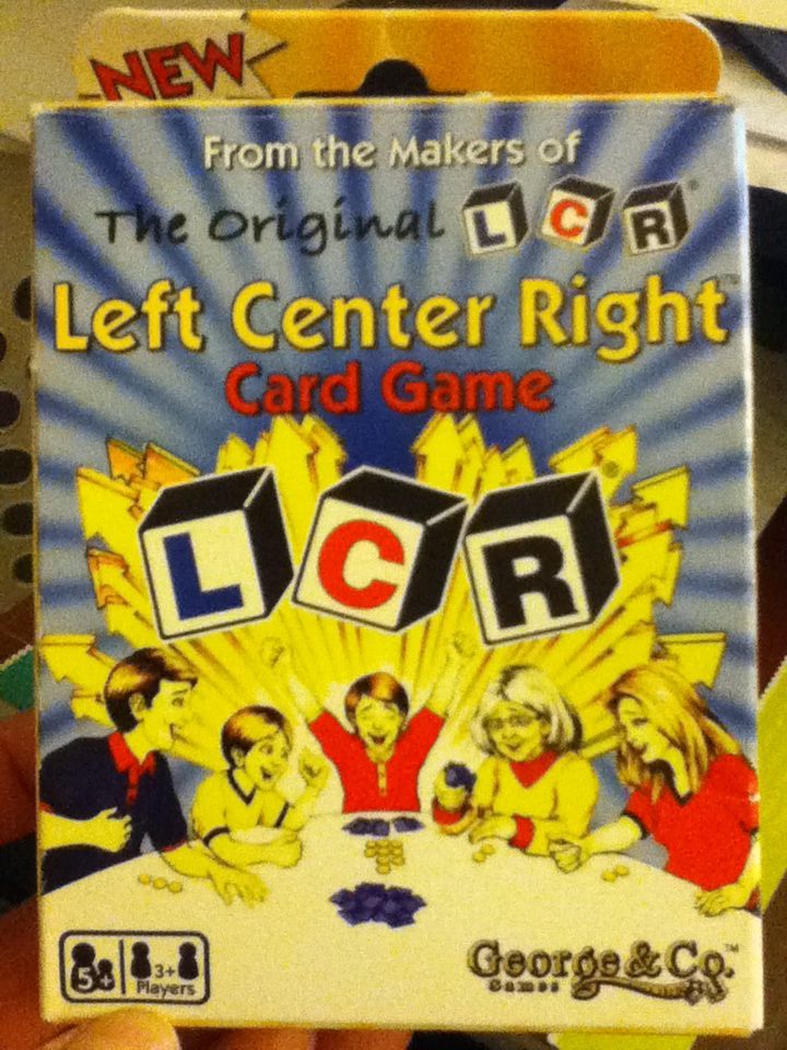 Boîte du jeu Left Center Right Card Game