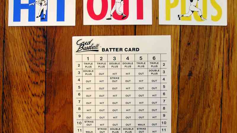 Card Baseball: The Exciting Baseball Card Board Game