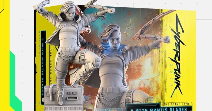 Cyberpunk 2077: The Board Game – Female V with Mantis Blades