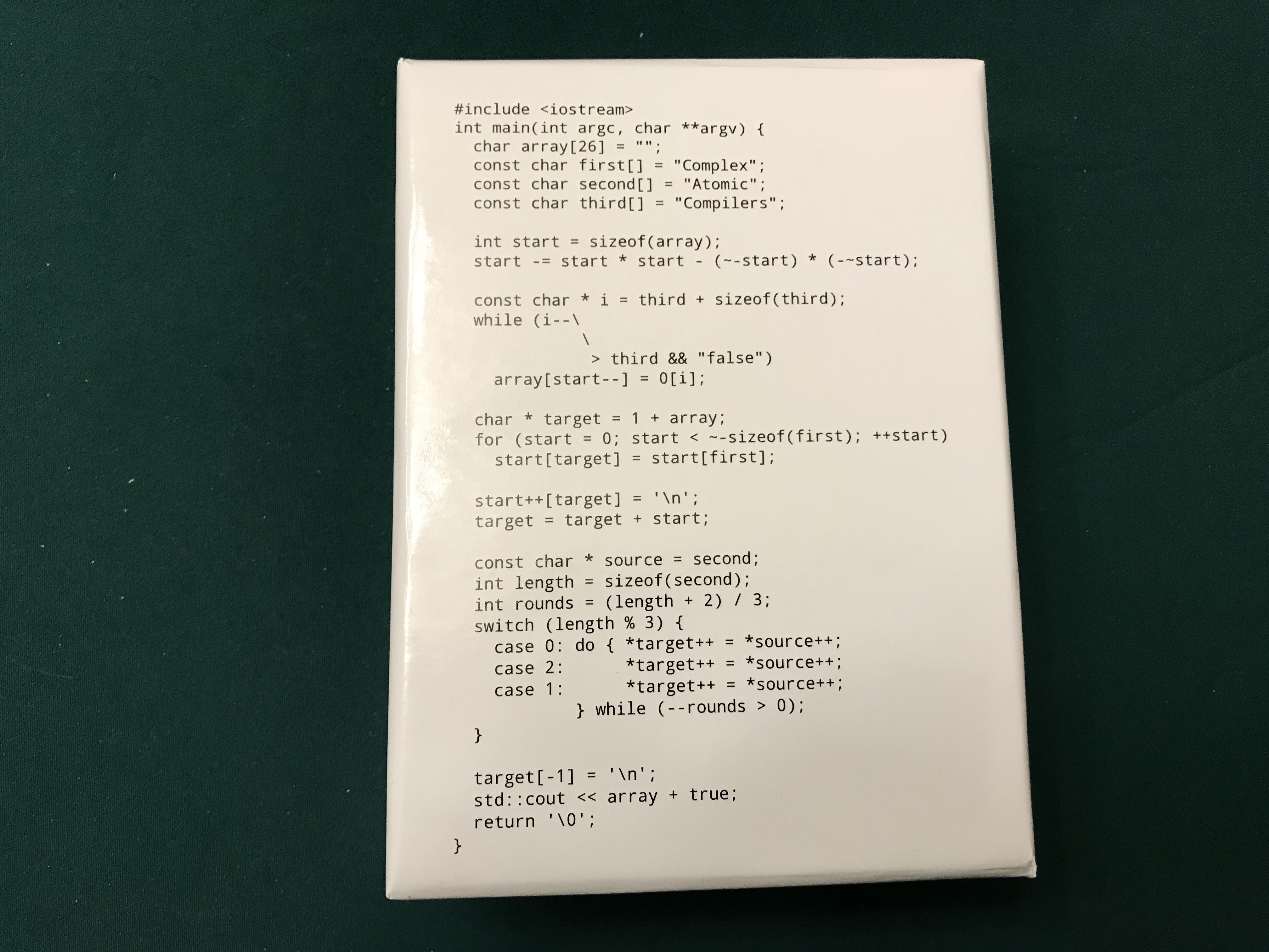 Complex Atomic Compilers cover