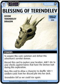 Pathfinder Adventure Card Game: Wrath of the Righteous – "Blessing of Terendelev" Promo Card