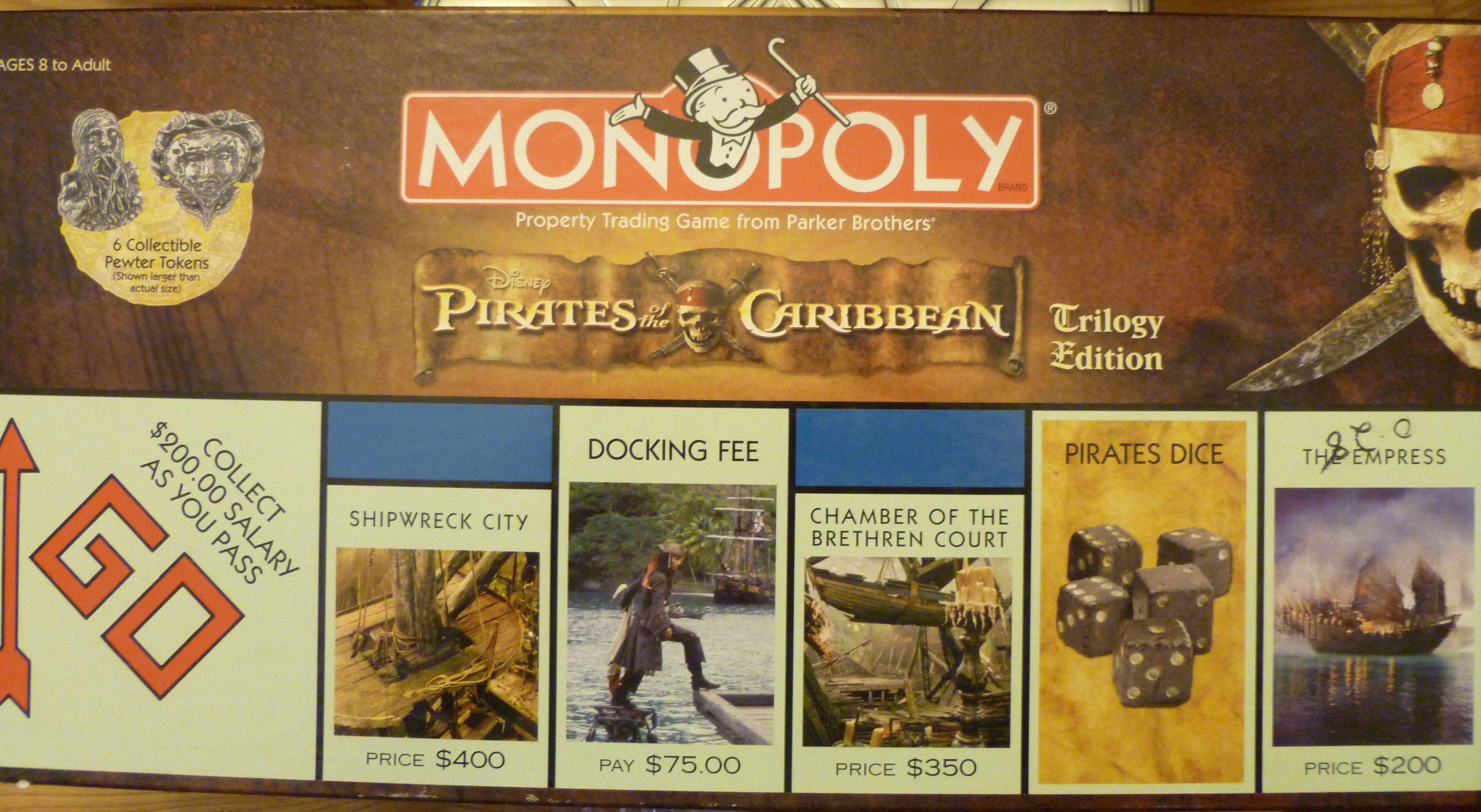 Monopoly: Pirates of the Caribbean Trilogy Edition