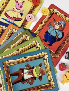 Setup del gioco da tavolo Harvest con plance e risorse