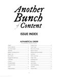 Issue: Another Bunch of Content (Issue Index)