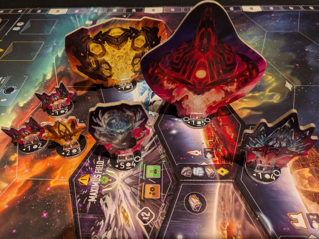Raider Standee Labels: range, dice, shield, targeting | Andromeda's Edge