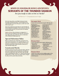 Wrath of Ashardalon Bonus Adventures: Servants of the Thunder Shaman