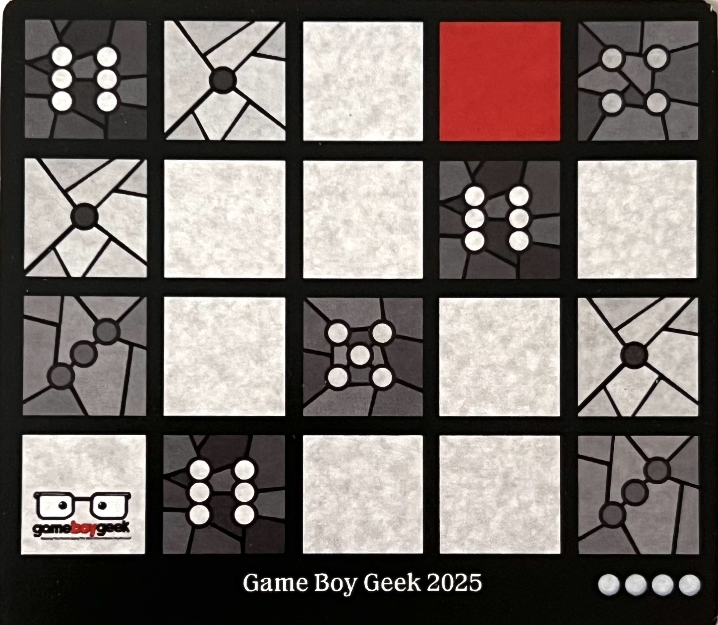 Sagrada: Promo 27 – Game Boy Geek 2025 Window Pattern Card