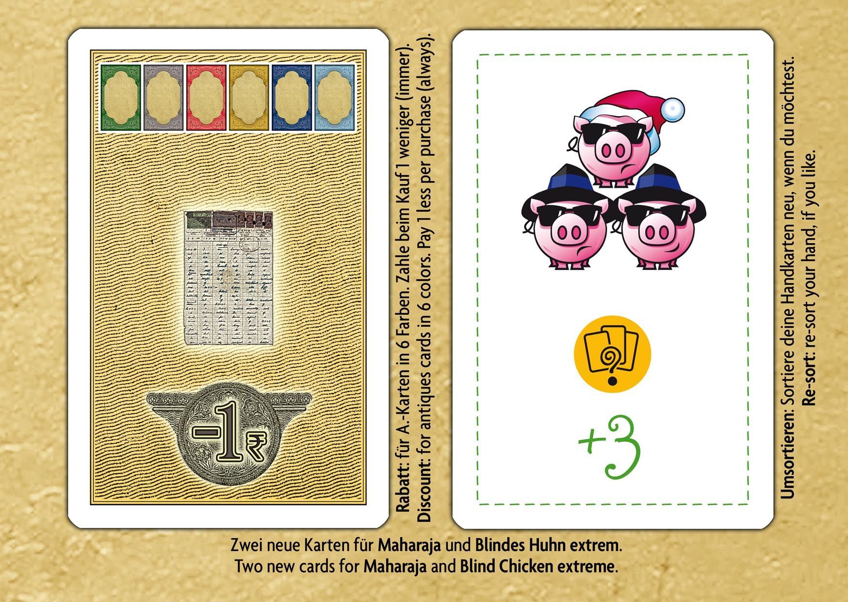 Blindes Huhn Extrem: Umsortieren