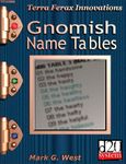 RPG Item: Gnomish Name Tables