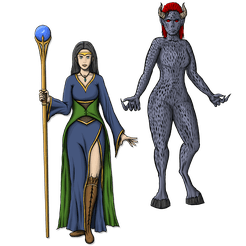 The Sorceress and the Demons