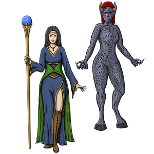 The Sorceress and the Demons